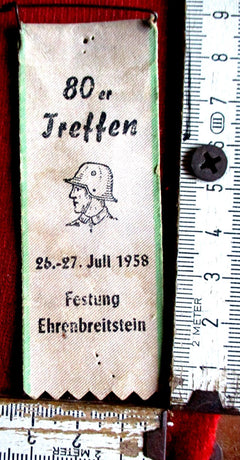 Insigne rassemblement des réservistes 1958 – 80e division d'infanterie, Coblence | Militaria Hoya
