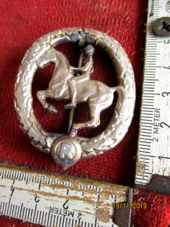 Insigne équestre allemande – 3e classe en bronze – 1930 – Fabricant L.Chr.Lauer Nürnberg – Original