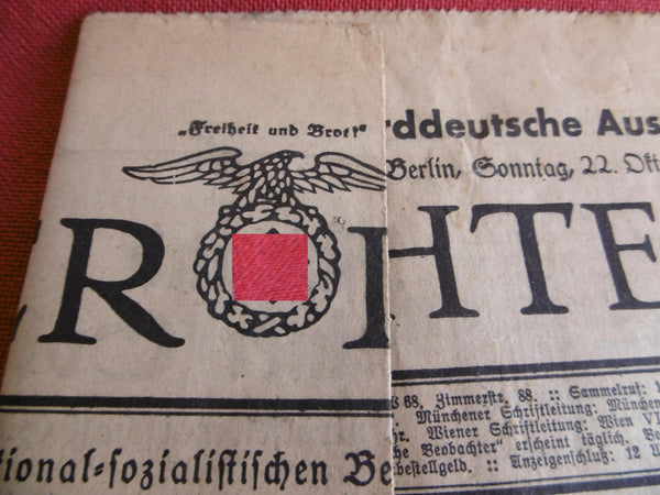 Propaganda NSDAP Zeitung aus 1939 Völkischer Beobachter Norddeutsche Ausgabe