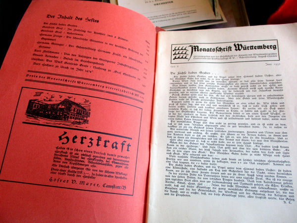Württemberg Monatsschrift im Dienste von Volk und Heimat Fotos Ausgabe 1931