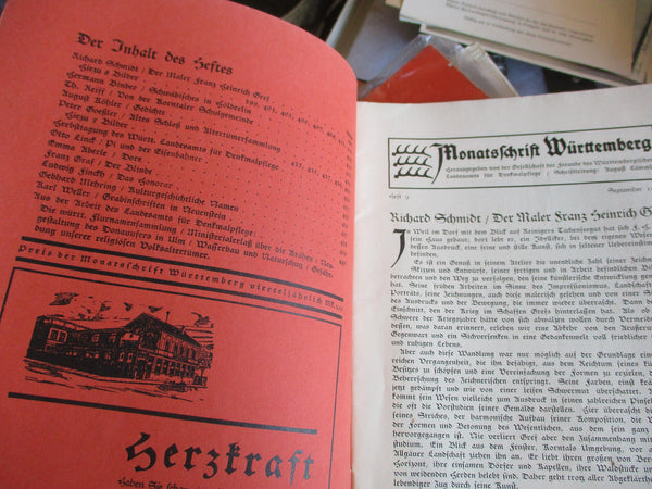 Württemberg Monatsschrift im Dienste von Volk und Heimat Fotos Ausgabe 1930