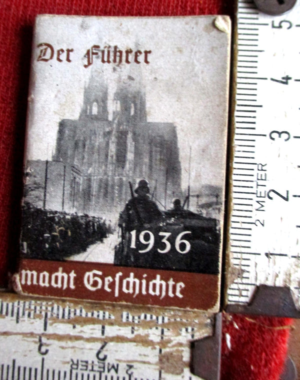Hitler 1936 der Führer macht Geschichte WHW Sammelheft Original !! aus einem alten Händlerbestand