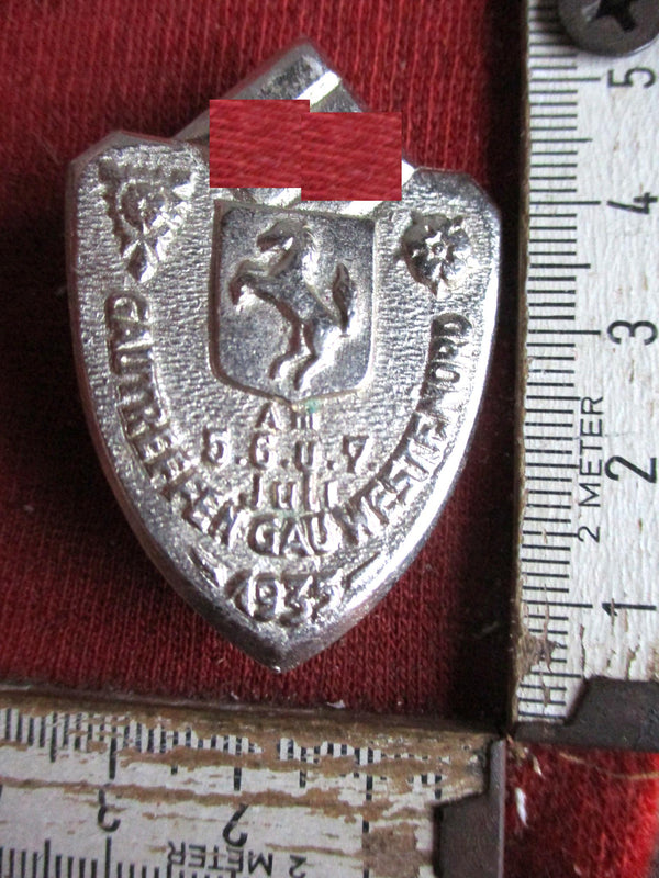 Westfalen 1935 Anstecknadel ORDEN Gautreffen mit HK an Nadel aus einem alten Händlerbestand