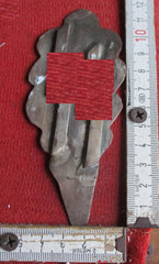 SS Abzeichen Eichenblatt gemarkt Miniatur 1938 aus Zink siehe Scan