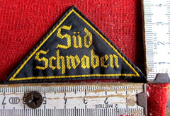 ORIGINAL HJ Hitlerjugend BDM Gebiets Dreieck Süd Schwaben ORIGINAL für Hemd Pimpfe DJ