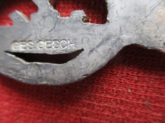 U-Boot spange in Silber Kriegsmarine Marine U-Boot gemarkt