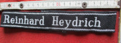 Ärmelband SS Reinhard Heydrich, Bevo Art, sehr gute, alte Fertigung Länge ca 44 cm