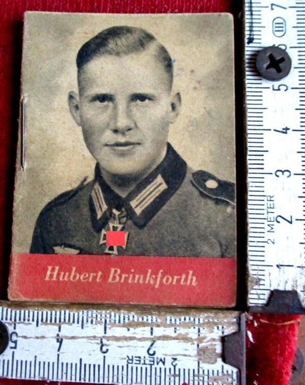 Hubert Brinkforth WHW Sammelheft Ritterkreuz Träger der Wehrmacht Original !! mit Texten und Fotos zu Ritterkreuzträgern