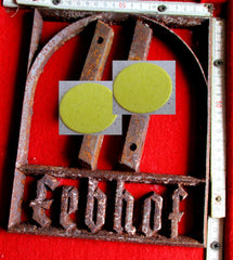 SS Erbhof Plakette Schild aus Westpreussen Maße ca 24x20 cm