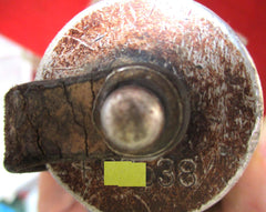 Wehrmacht Waffen-SS Feldflasche M31, mit Beriemung, Verschluß und Filzüberzug,