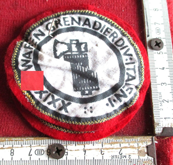 SS 29. Waffen-Grenadier-Division Italien italienische Nr. 1 Stoff Abzeichen