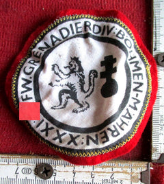 30. SS-Grenadier-Division „Böhmen und Mähren“ – Stoff-Abzeichen – Sammleranfertigung