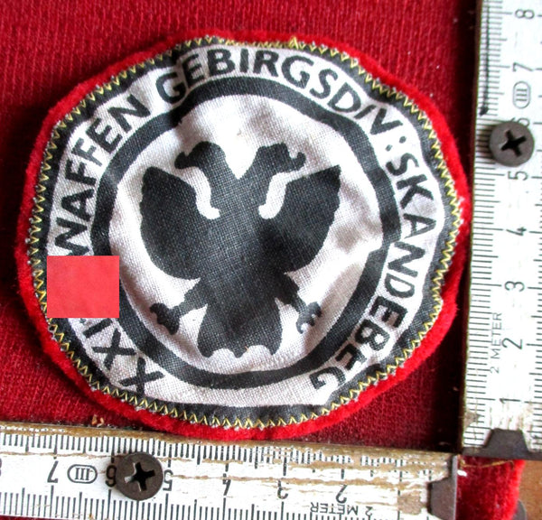 SS 21. Waffen-Gebirgs-Division Skanderbeg albanische Nr. 1 Stoff Abzeichen