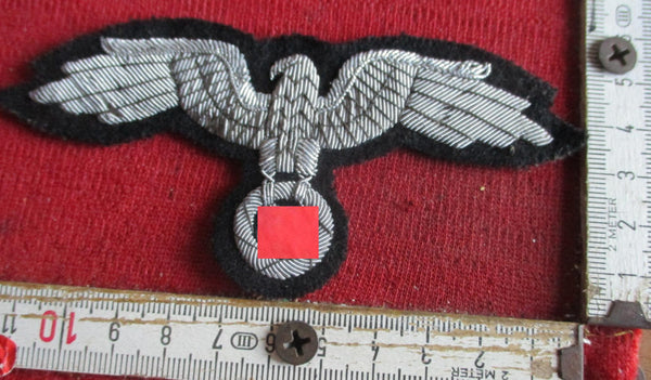 Uniform gestickter Adler mit Hakenkreuz ca 11x 6 cm HK Wehrmacht  NSFK