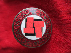 NSDAP Parteiabzeichen Bonbon ORIGINAL Rückseite gemarkt RZM M 1/13 emailliert aus einem alten Händlerbestand