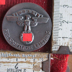 NSKK DDAC ADAC 1934 Medaille Zuverlässigkeitsfahrt nichttragbare Teilnehmerplakette Orden