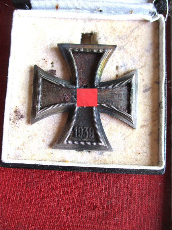 EK 1 im Etui eiserne Kreuz 1.Klasse leider Nadel abgebrochen