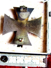 EK 1 im Etui eiserne Kreuz 1.Klasse leider Nadel abgebrochen