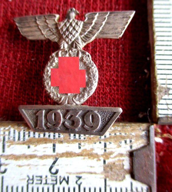 Wiederholungsspange 1939 für das Eiserne Kreuz 2.Klasse 1914 Buntmetallausführung versilbert, rückseitig mit 2 Splinten