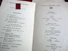 Marine HAPAG KdF Schiff Oceana Tagesprogramm + Speisekarte Menukarte mit HK aus einem alten Händlerbestand