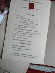 Marine HAPAG KdF Schiff Oceana Tagesprogramm + Speisekarte Menukarte mit HK aus einem alten Händlerbestand