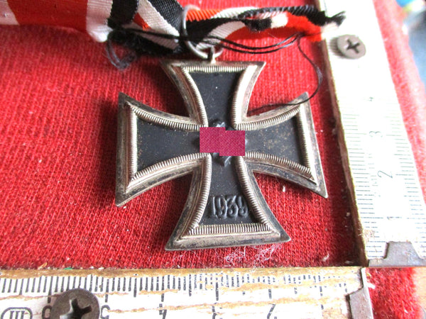 ORIGINAL Wehrmacht EK 2 am Band eiserne Kreuz 2. Klasse mit HK 1939 2. WK