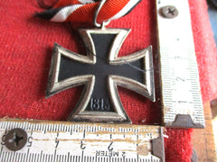 ORIGINAL Wehrmacht EK 2 am Band eiserne Kreuz 2. Klasse mit HK 1939 2. WK