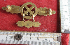 Frontflugspange für Schlachtflieger in Gold ERC gemarkt ohne Nadel Orden Spange Abzeichen