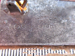 ORIGINAL Orden und Ehrenzeichen Deutschland Drittes Reich, 1933-1945 Probe oder Präsentationrakfeier Chemnitz 1933. Rechteckige Platte, Silber 925, massiv, mit Darstellung des achteckigen Abzeichens. 43 X 25 mm; 31,99 g.vorzüglich