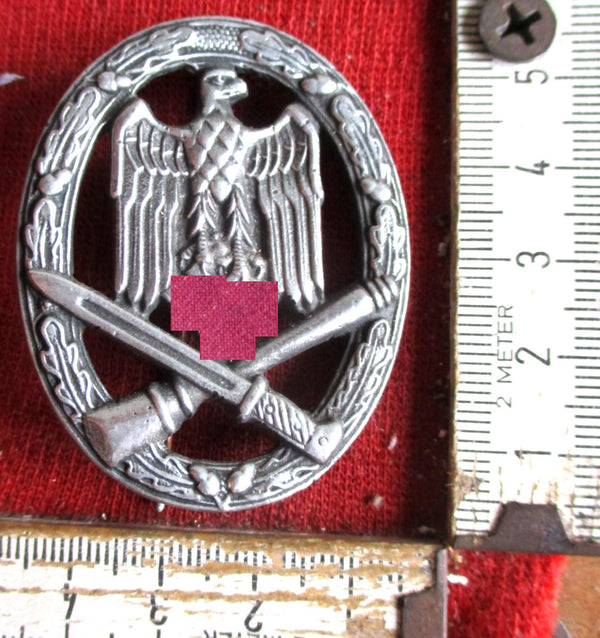 Orden Wehrmacht Allgemeines Sturmabzeichen mit HK an Nadel gemarkt