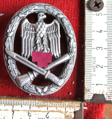 Orden Wehrmacht Allgemeines Sturmabzeichen mit HK an Nadel gemarkt