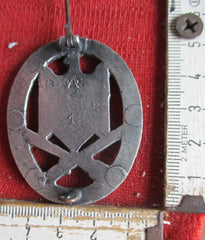 Orden Wehrmacht Allgemeines Sturmabzeichen mit HK an Nadel gemarkt