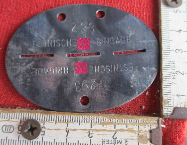 SS Erkennungsmarke Estnische Brigade ESTLAND Baltikum
