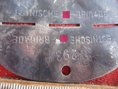 SS Erkennungsmarke Estnische Brigade ESTLAND Baltikum