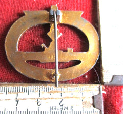Front U-Bootspange in Gold gemarkt Kriegsmarine Marine U-Boot