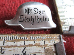 Stahlhelm Freikorps altes Abzeichen Reservisten Pin Bund der Frontkämpfer