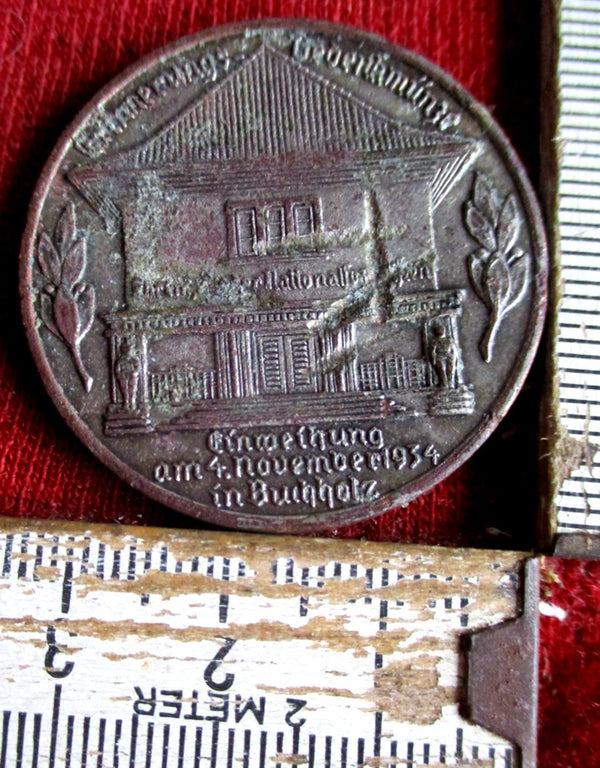 Buchholz Nordheide 1934 Gedenk Münze Adolf Hitler AH Treue Medaille