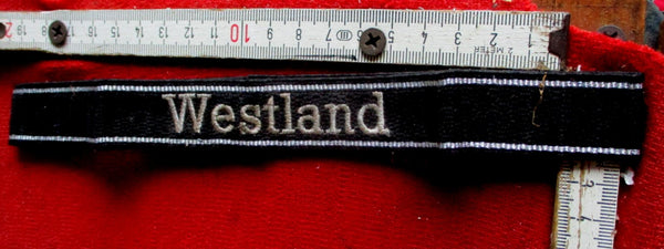 Ärmelband SS Westland, Bevo Art, sehr gute, alte Fertigung Länge ca 44 cm