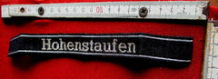 Ärmelband SS Division Hohenstaufen, Bevo Art, sehr gute, alte Fertigung Länge ca 44 cm