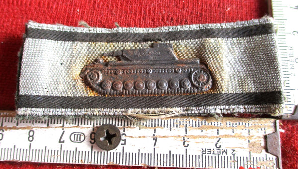 Original Panzer Sonderabzeichen für Panzervernichtung durch Einzelkämpfer Panzervernichtungsabzeichen mit Band ORIGINAL 1. Ausgabe, von Moriz Hausch, Pforzheim