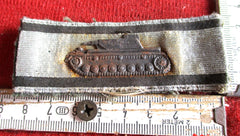 Original Panzer Sonderabzeichen für Panzervernichtung durch Einzelkämpfer Panzervernichtungsabzeichen mit Band ORIGINAL 1. Ausgabe, von Moriz Hausch, Pforzheim