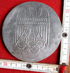 OLYMPIADE 1936 Berlin OLYMPIA mit HK Durchmesser ca. 110 mm