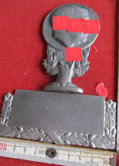 Schreibtisch Dekoration Adolf Hitler 1933 und aufgehende Sonne mit HK