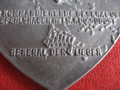 Luftwaffe Nicht tragbare Ehrenplakette für besondere Leistungen Südostraum