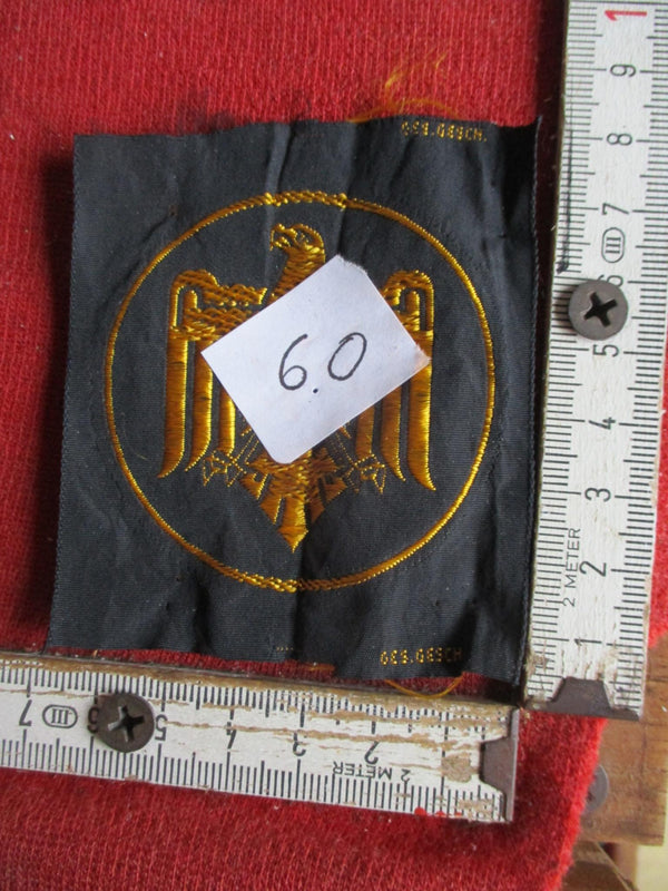 SS DAF Sporthemd Stoffabzeichen mit Adler + HK gesetzlich geschützt