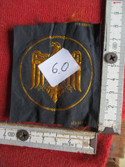 SS DAF Sporthemd Stoffabzeichen mit Adler + HK gesetzlich geschützt