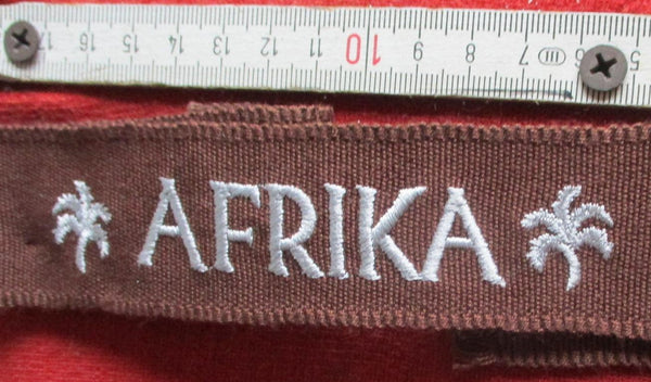 Ärmelband Afrika Afrikakorps mit Palmen gestickt in braun Länge ca 35 cm