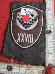RAD Reichs Arbeits Dienst Stoffabzeichen Arbeits Gau XXVIII Stoff Ungetragen