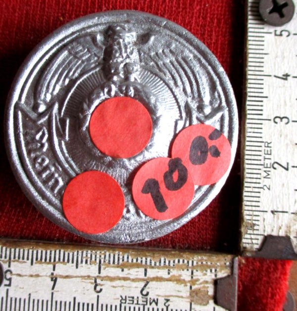 SS mit Devise Koppelschloss Feldbinde Polizei  aus einem alten Händlerbestand