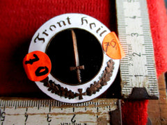 SA Freikorps Front heil an Schraubscheibe emailliert  aus einem alten Händlerbestand